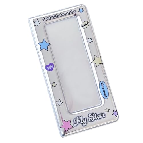 Álbum fotográfico con diseño de estrellas coloridas para tiras de fotos, fiestas o bodas, 20 fundas transparentes, capacidad para 40 fotos miniatura 6
