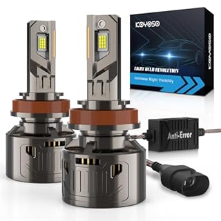KOYOSO LED H11 Lampadine CANBUS: Nessun Errore Kit Lampade Fari 36000LM 200W Super Luminoso H8/H9 Luci - 6500K Bianco Freddo LED Abbagliante e Anabbagliante Sostituzione per 12V Auto