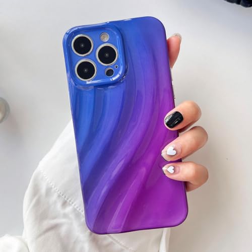 Coque de luxe à texture d'ondulation d'eau pour iPhone 14 et 13 Pro Max