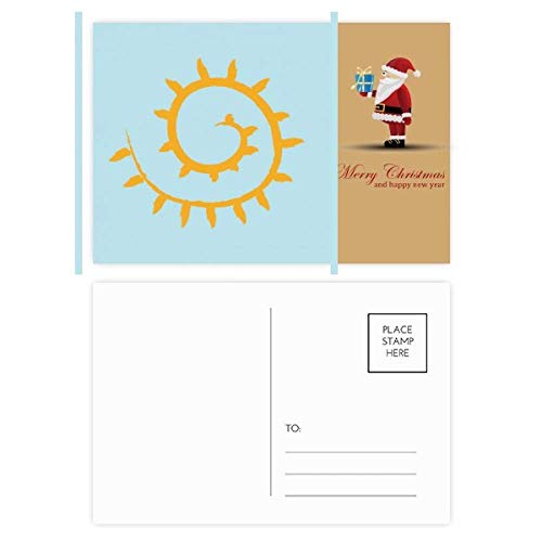 Cartes postales avec motif feuilles de soleil et de vigne : lot de 20 cartes de correspondance