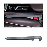 Ohleats Car Seat Gap Filler, Leather Auto Seat Gap Plug to Fill The Gap Between Seat and Console, Vehicle Seat Crevice Blocker Stop Things from Dropping, Interior Car Accessories (Gray)