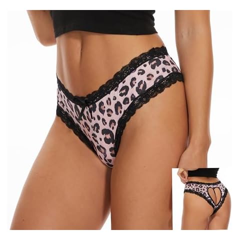 Sofishie Sexy Heart shape Cutout Panties - Pink Leopard - XL Cover
