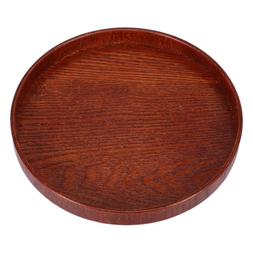 Happyyami 模型展示台 木製丸型ディスプレイベース 滑らか研磨仕上げ 安定構造で戦争ジオラマ向け 厚手ソリッドウッド製 感ある歴史的美観を