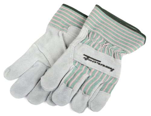 Forney 53204 Cowhide Leather Palm Men's Work Gloves, X-Large, Gray #TOP30
