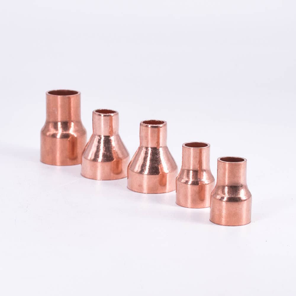 28mmX22mm Inner Diameter Copper End Feed Straight Reducing Coupling Plumbing Fitting Scoket Weld Water Gas Oil