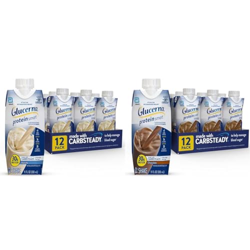 Glucerna Shake Proteico 30g Vainilla y Chocolate 12 Unidades miniatura 1