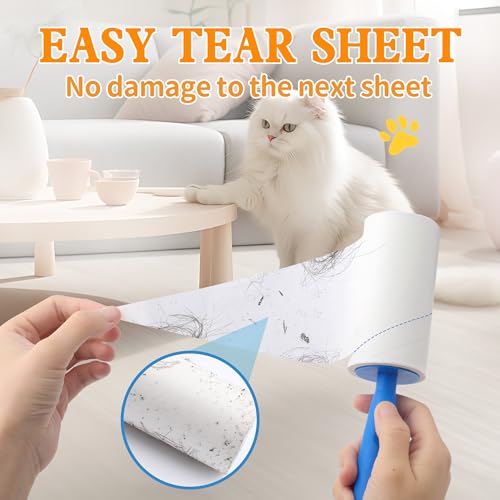 Image of Lint Rollers Extra Sticky,Lint Roller for Pet Hair Removal, 6 Pack Lint Roller Dog Cat Lint Remover for Clothes,Carpet