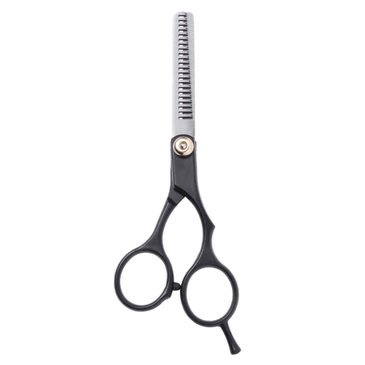 WOFASHPURET 2pcs Barber Scissors Barber Shears Hair Styling Tools Teeth Scissors Hair Salon Cutter Black
