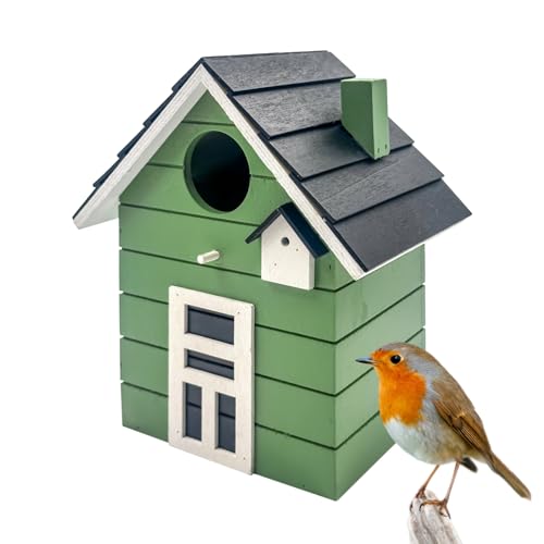Seaside No.64 - Vogelhaus/Nistkasten für kleine Singvögel wie Meisen, Sperling und Fink - Indoor als Dekoration & Outdoor als Nistplatz in vielen verschiedenen Farbkombis (dunkelgrün) Seaside No.64 - Vogelhaus/Nistkasten für kleine Singvögel wie Meisen, Sperling und Fink - Indoor als Dekoration & Outdoor als Nistplatz in vielen verschiedenen Farbkombis (dunkelgrün)