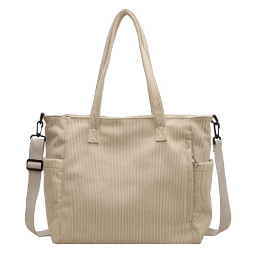 Sac à main de voyage et travail en velours côtelé souple
