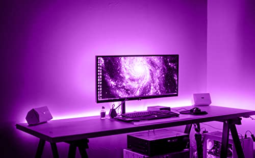 Image of LED Neon Lights Flexible Purple 16.4FT /5M 12V DC Waterproof Flexible LED NEON Light for Indoors Outdoors Decorm [Power Adapter Included]