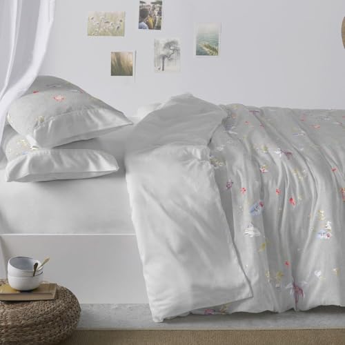 Burrito Blanco | Fundas nórdicas algodón | Cama de 180cm. (+Medidas Disponibles) | Diseño 629 | Color Gris (180x190/200cm.)