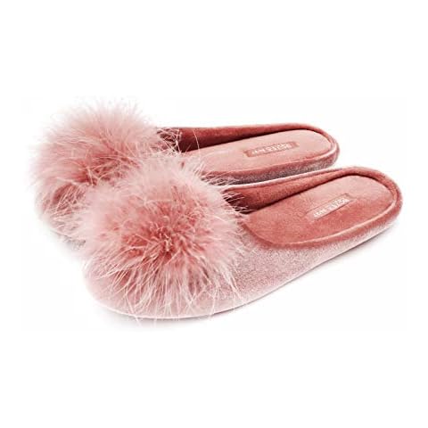 BCTEX COLL Women's Cozy Velvet Slippers Cover