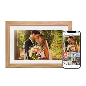 Digital Picture Frame| Built-in 32GB, 10.1″ WiFi Digital Photo Frame with IPS Touchscreen, Send Photo/Video via Frameo App/USB/Micro SD, Wedding Anniversary Birthday Gift for Women Men