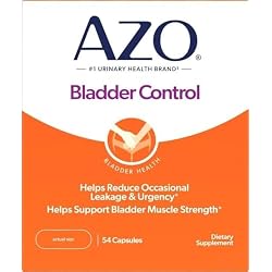 AZO Bladder Control with Go-Less Daily Supplement for Men & Women, 52 Ct | Drug-free Bladder Support Pills, Reduces Occassional Urgency & Leakage, Supports Bladder Function*, Pumpkin Seed Extract