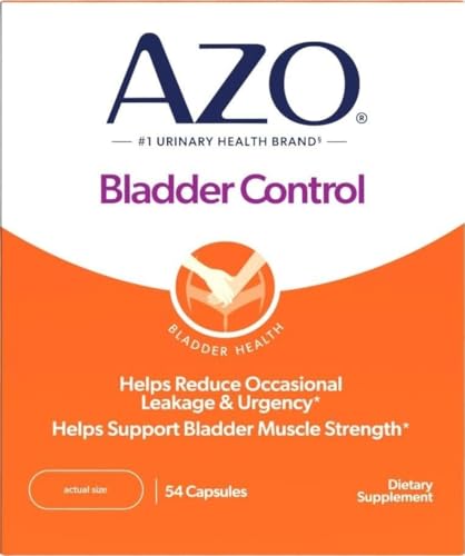 Image of AZO Bladder Control with Go-Less Daily Supplement for Men & Women, 52 Ct | Drug-free Bladder Support Pills, Reduces Occassional Urgency & Leakage, Supports Bladder Function*, Pumpkin Seed Extract