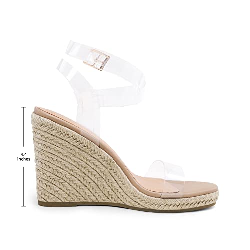 DREAM PAIRS Womens Open Toe Espadrilles Dressy Platform Sandals Buckle Ankle Strap Stylish Wedges Sandals2