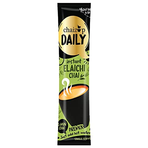 Image of Chaizup Daily 1 Min Instant Elachi Chai Premix - 36 Sachets | Elachi Flavours | 36 Servings | 504g