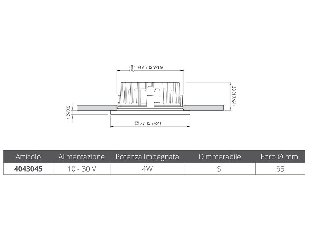 Quick LUZ BLAKE XP HP NATU 4W 1030 INOX 1P