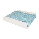 [page_title]-SCN Premium XXL Hamamtuch, Saunatuch, Strandtuch, Badetuch Handtuch Liegetuch Sporttuch (Raute) 100x180cm ideal für Joga Reisen Damen und Herren 100% türkische Baumwolle Oeko-TEX® 100 (Petrol)