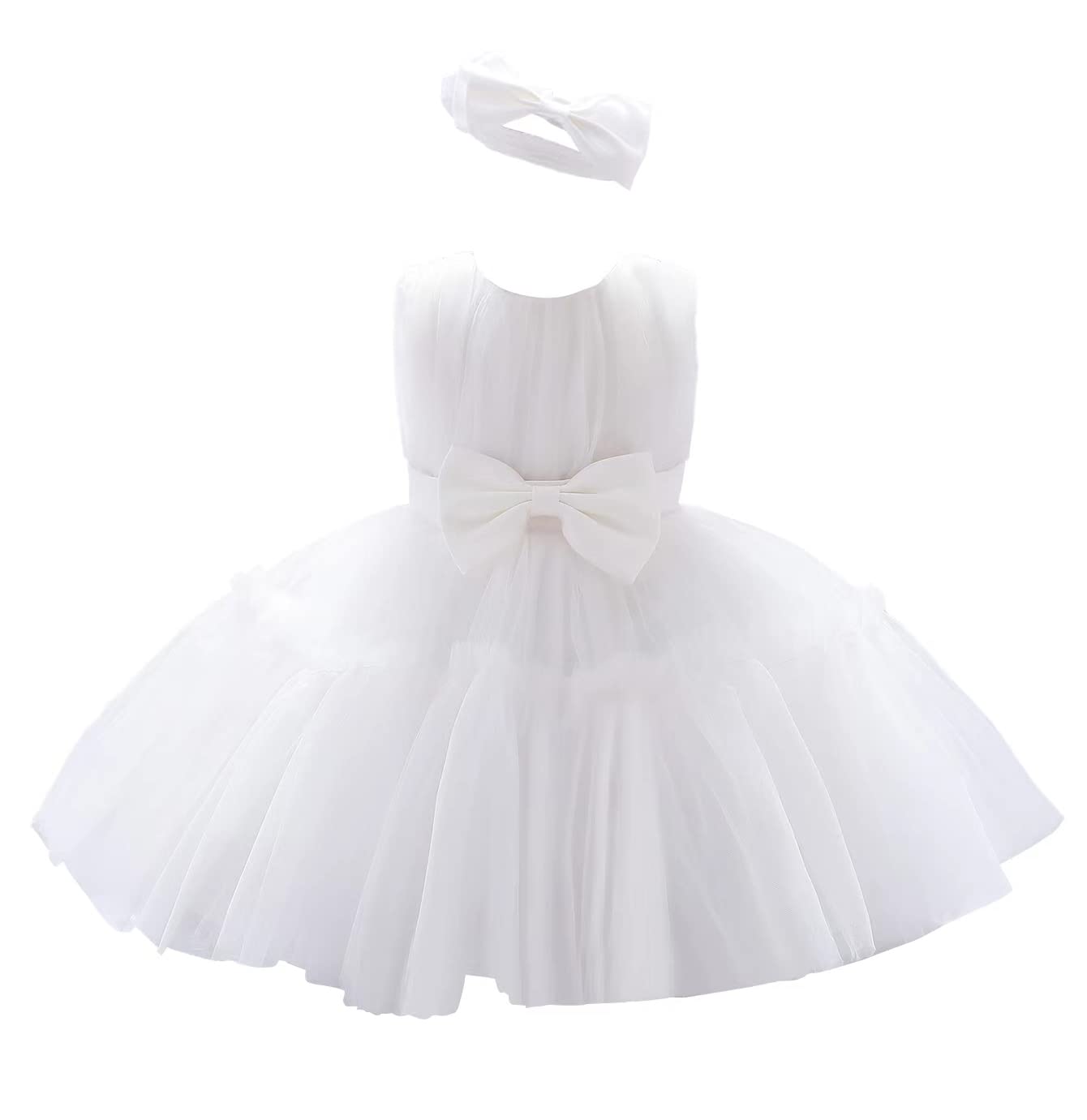 TUIJI 3M-9T - Vestido de Flores para bebé niña con Bordado de Flores, Stella