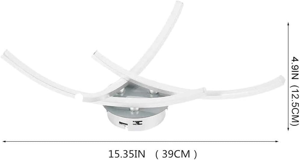Lampe de éclairage LED plafond blanc froid pour salon moderne - 6