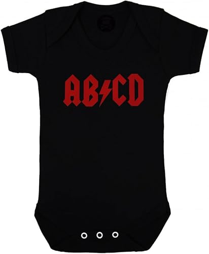 Baby Moo's Body Manches Courtes Style Rock Band AB/CD