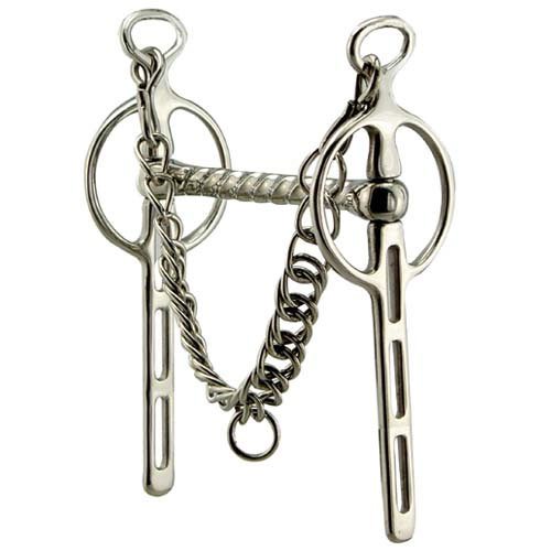 Intrepid International Straight Mouth Liverpool Driving Horse Bit, 5-Inch