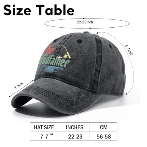 Image of Fishing Adjustable Cotton Baseball Cap, Funny Trucker Hat Gift for Men Women Grandpa Dad Fishing Lover Fisherman