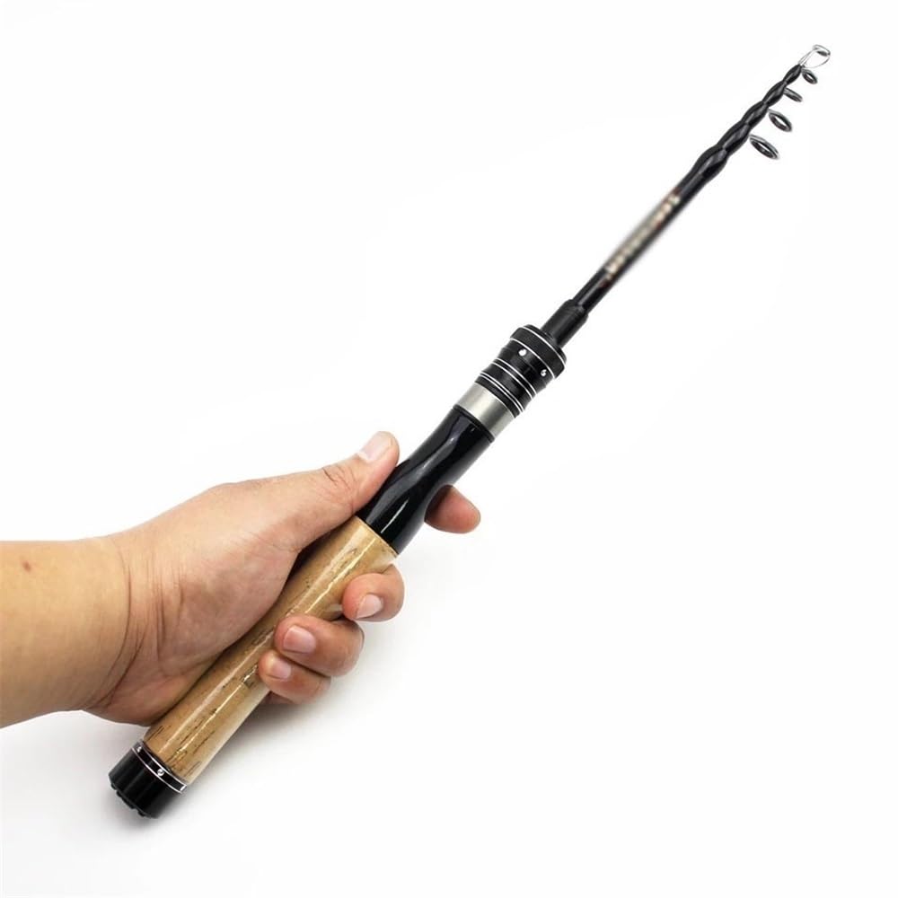 Wędka Wędka teleskopowa z włókna węglowego Waga przynęty 1-5g początkujący łowiący małe ryby wędka(180cm)