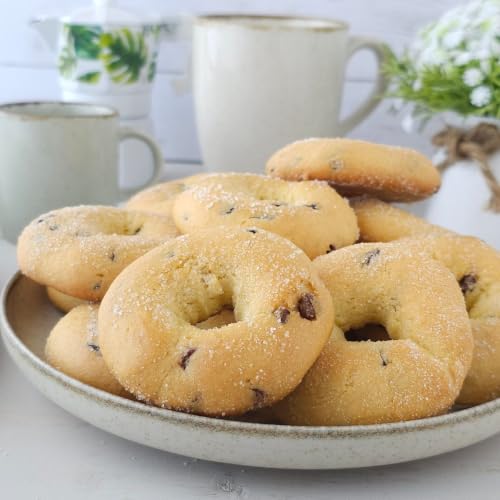Ciambelline biscotto con gocce di cioccolato da inzuppo