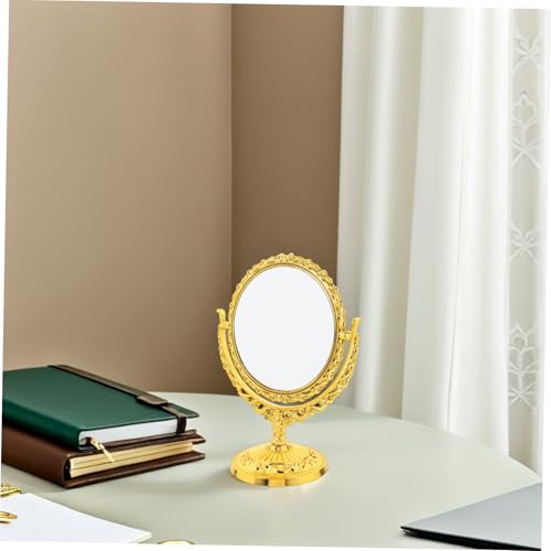 Espejo de Maquillaje Redondo Vintage Dorado miniatura 7
