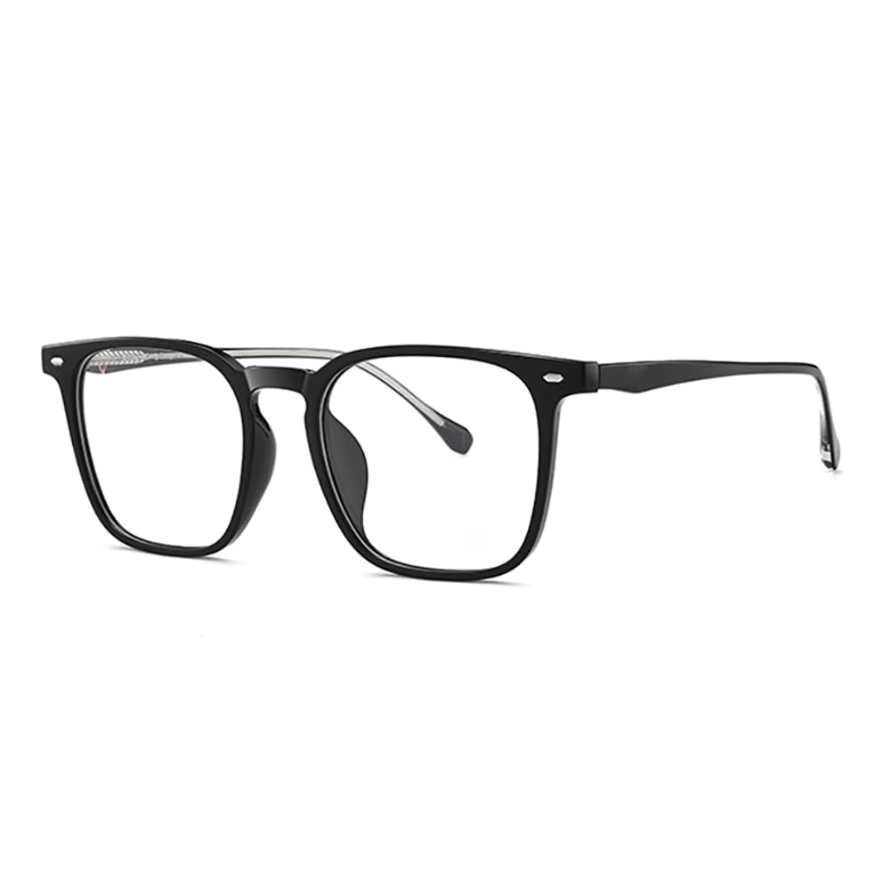 JIETIAN Ultraleichte großformatige HD Lesebrille mit Anti-Blaulicht/Anti-Ermüdungseffekt, asphärische Kunstharzgläser Business Lesebrille,01,+2.5