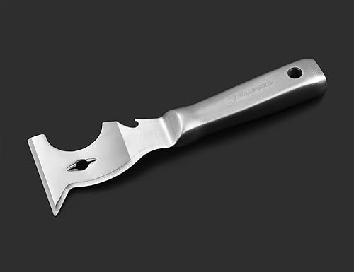 Miniatura 6 de ROLLINGDOG Herramienta de pintor multifunción 10 en 1 de 3 pulgadas - Hoja de acero inoxidable 420 pulido espejo y mango grabado con láser