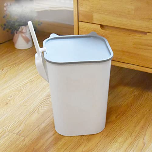 Balacoo Plastic Storage Bins Dry Storage Kitchen Airtight Dogs Food Container Bucket Sealed For Coffee Cats Containers Pantry Flour Bin Grain Dispenser Beans Pet Pets White Food Containers #TOP4