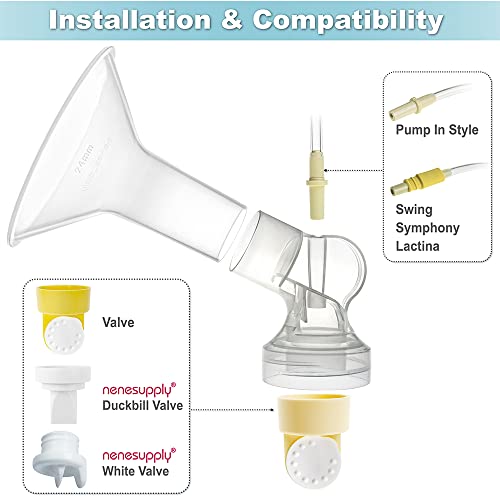 Image of Nenesupply Connectors Compatible with Medela Personalfit Connector and Medela Connector Medela Pump in Style Symphony Swing Breastpump Compatible with Medela Pump Parts Replace Medela Accessories