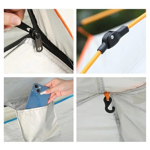 Carpa fácil de montar 2-3 personas pop up impermeable miniatura 4