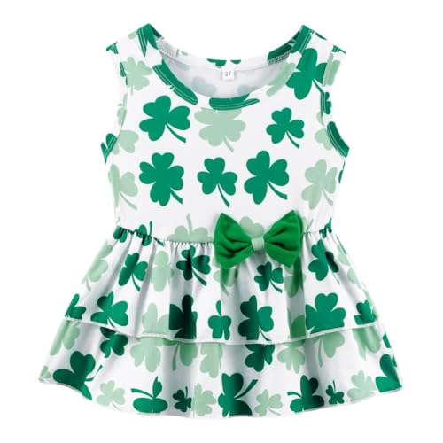 Image of Girls 2 Piece Outfit Summer Short Set Sleeveless Bow Knot Tank Top and Shorts Cute Clothes for Toddler Girls