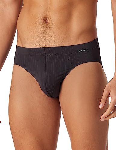 Preisvergleich Produktbild Schiesser Herren Mikrofaser Weiches Bündchen - Nachtschwärmer Slip, Anthrazit, L EU