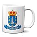 Planetacase Taza A Coruña Escudo Ciudad Galicia La Coruña España Ceramica 330 mL