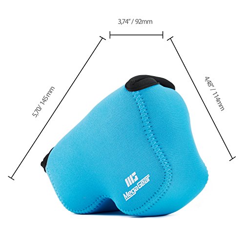 Funda neoprén ultraligera para cámara Nikon COOLPIX B500 azul miniatura 2