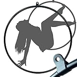 Firetoys Professional Aerial Lyra - UK Made, Fully Strength Tested & Certified WLL 396 lbs (180kg) (Black (1 Point), 37