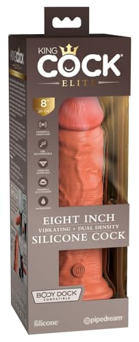 King Cock Elite 8 DD Vibrating Cock Tan Chair Taille Unique