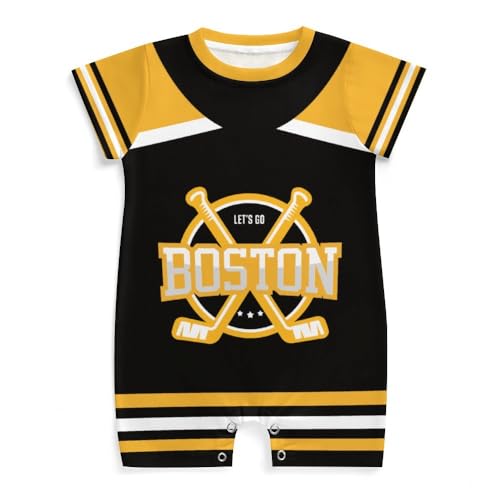 Customize Baby Clothes,Baby Romper,Enter Any Name And Number,Start Being a Fan Of Ice Hockey From a Young Age!2