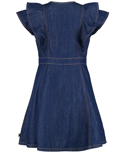 Image of Calvin Klein Girls' Short Sleeve Lightweight Chambray Denim Shirt Dress