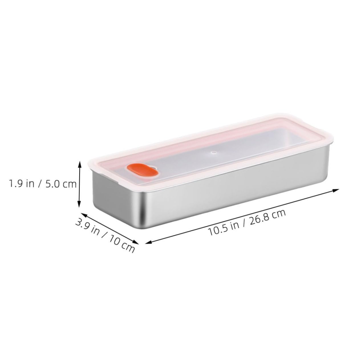 PRETYZOOM 3piezas Contenedor De Almacenamiento De Tocino Hermético Inoxidable Tapa Recipiente Refrigerador Organizar y Conservar Alimentos