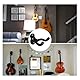 MQWDGJ Gitarrenhalter, 2 Stück Gitarren-Wandhalterung, Gitarren Haken Universal Gitarren-Wandhalter für Akustikgitarre E-Gitarre Bass klassische Gitarre(Schwarz)