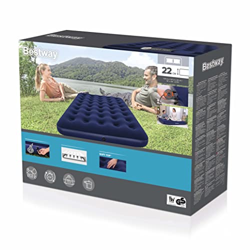 Bestway 67287 Materasso Gonfiabile Matrimoniale Con Pompa Portatile Da 1.91 M X 1.37 M X 22 Cm - 3