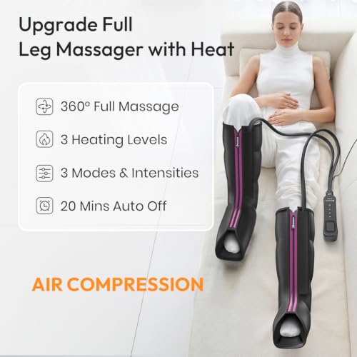 QUINEAR Heated Leg Compression Massager for Circulation FSA HSA - image 2