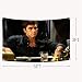 Scarface Movie Poster Flag 3x5Ft Motivational Vintage Band Thriller Love Scifi Movie Tapestry Every Dog Has Its Day Banner Tony Montana for College Dorm Room Decoration